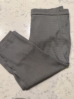 Printed Black & White Dress Pants